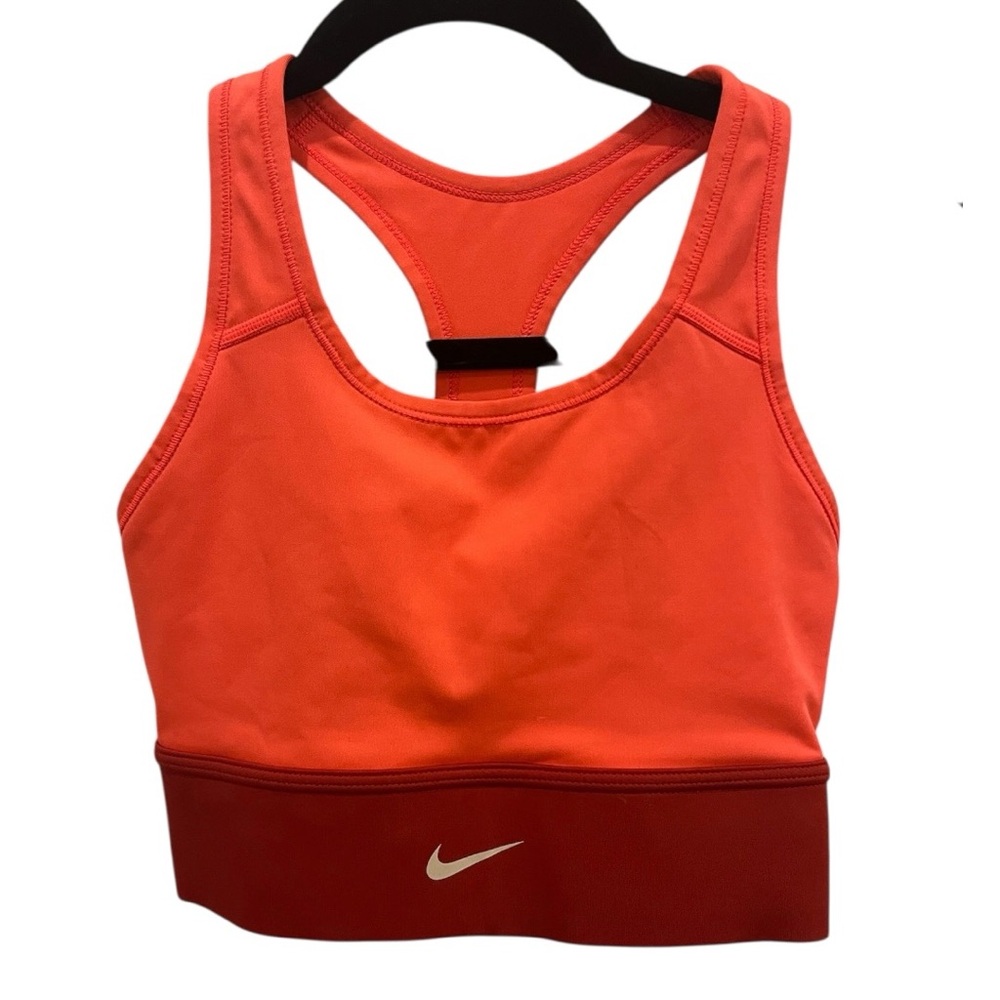Nike Women's Bright Orange Sports Bra Size Small